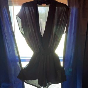 Black boutique romper